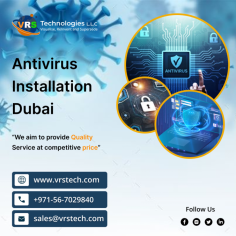 VRS Technologies LLC secures the organization through Antivirus Installation Dubai. We help you protect your computer from virus threats and stop hackers from stealing data. For more Info Contact us: +971 56 7029840 Visit us: https://www.vrstech.com/virus-malware-spyware-removal-solutions.html