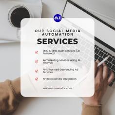 Experience flawless social media management with the state-of-the-art automation solutions from Acumens Media Inc. 