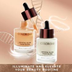 Colorbar Cosmetics' Crystal Glow Face Gloss is a skincare superhero. Available in two shades—Golden Gaze and Pink Charm—this lightweight serum wakes up your skin with a hydrating hyaluronic acid boost and a touch of subtle, glow-enhancing pigments. Forget highlighter, Crystal Glow Face Gloss gives you that coveted Korean glass skin effect: dewy, translucent, and naturally radiant.https://colorbarcosmetics.com/products/crystal-glow-face-gloss?variant=44533273592032
