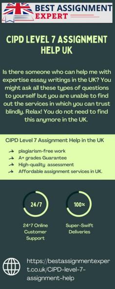 Consider contacting professionals like Best Assignment Expert, who are well-known for their proficiency in the HR and L&D domains, for assistance with your cipd level 7 assignment help. Their reputation for producing personalized, high-caliber assignments guarantees that all CIPD Level 7 criteria are thoroughly covered. Put your trust in Best Assignment Expert for professional advice and excellent support in reaching academic achievement. https://bestassignmentexpert.co.uk/CIPD-level-7-assignment-help