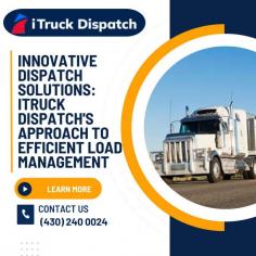 Experience seamless load management with iTruck Dispatch's groundbreaking dispatch app for loads. Our innovative dispatch solutions redefine efficiency, ensuring optimal route planning and timely deliveries. For complete information visit here:https://itruckdispatch.mystrikingly.com/blog/innovative-dispatch-solutions-itruck-dispatch-s-approach-to-efficient-load