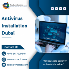 VRS Technologies LLC offers the most secure Antivirus Installation Dubai. We provide our services at affordable prices with 100% satisfaction guarantee to our customers. For More info Contact us: +971 56 7029840 Visit us: https://www.vrstech.com/