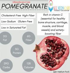 Benefits of Pomegranate. To know more - https://www.allmedscare.com/benefits-of-pomegranate-fruit.html