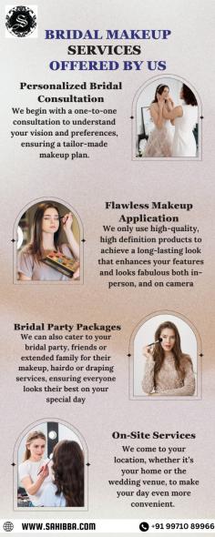 Indulge in flawless elegance with our Bridal Beauty service, curated by an expert makeup artist. Radiate confidence on your special day with personalized attention to enhance your natural beauty.