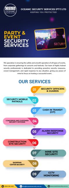 Ensure Safety at Your Events with Professional Event Security Perth. Expert Solutions for Seamless Protection and Peace of Mind. Trust Our Experienced Team.