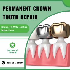Enhance Your Smile with Permanent Crowns

Our permanent crowns transform smiles effortlessly, enhancing your dental aesthetics. We prioritize precision and durability, ensuring a radiant and long-lasting improvement in your smile.  For more information, call us at 805-654-0880.