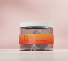 Indulge your senses and treat your skin to the ultimate pampering experience with our Blush Bliss Peach Body Sugar Scrub. Infused with the delicate scent of ripe peaches and crafted with natural ingredients, this luxurious scrub will leave your skin feeling soft, smooth, and radiant. Its fragrance gently buffs away dull skin, leaving you with a peachy-fresh glow. Try now.