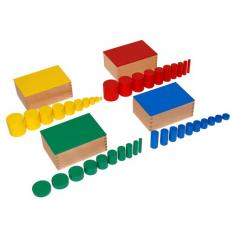 Buy Knobless Cylinders

4 sets of 10 cylinders varying in height and/or diameter in each set. Each set is in a separate wood box with the lid painted the same color as the cylinders: red, green, yellow and blue.

Develop a child's visual perception of dimension. It also provides experiences in comparison, grading and seriation - indirect preparation for mathematics.

• Dimensions of Each Wooden Box: 6.5 x 4.5 x 2.75 Inches
• Recommended Ages: 4 years and up

Buy now: https://kidadvance.com/knobless-cylinders.html
