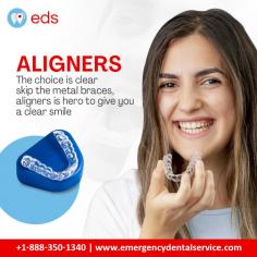 Aligners for a Clear Smile | Emergency Dental Service 


Aligners are a clear and comfortable alternative to traditional metal braces that can help you achieve a straighter and more beautiful smile. At Emergency Dental Service, we provide aligner treatment options that can help you enhance your oral health and raise your confidence.  Schedule an appointment at 1-888-350-1340. 