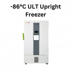 A ULT (Ultra-Low Temperature) upright freezer with a temperature of -86°C is a specialized piece of equipment used primarily in scientific and medical research, particularly for the long-term storage of biological samples, chemicals, or other temperature-sensitive materials. Double security with two independent cooling systems. Intelligent control with touchscreen, temperature curve and auto diagnosis of malfunction.
