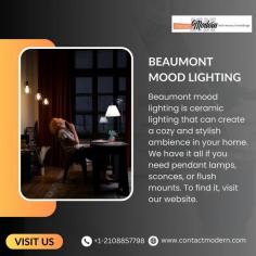Beaumont mood lighting is ceramic lighting that can create a cozy and stylish ambience in your home. These fixtures are made of natural and exotic wood with distinctive grain and texture. We have it all if you need pendant lamps, sconces, or flush mounts. To find it, visit our website.
