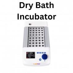 A dry bath incubator, also known as a heating block or a thermal cycler, is a laboratory instrument used to provide a consistent temperature environment for samples in test tubes or microcentrifuge tubes. Unlike traditional incubators that use water baths to maintain temperature, dry bath incubators utilize metal blocks with holes or wells to hold the tubes containing the samples.