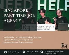 Find your next role with Refix, a trusted Singapore Part-Time Job Agency.

Are you in search of a reputable recruitment agency for part-time positions in Singapore? Look no further than WeAreRefix.com. Our expertise lies in helping businesses hire temporary staff in Singapore. With our dedicated part-time staffing services, we excel in connecting employers with the right candidates. Rely on us as your trusted Singapore part-time job agency for efficient recruitment solutions.