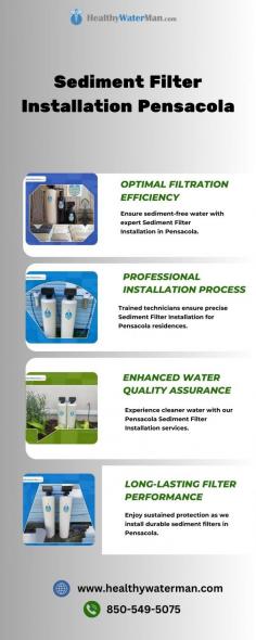 

Discover the ultimate solution for clean and pure water in Pensacola with our professional sediment filter installation services. Trust our skilled team to enhance your water quality and safeguard your health. Learn more about the benefits and process of Sediment Filter Installation Pensacola. Contact us now for a water purification upgrade you can rely on.

For more info, visit: https://healthywaterman.com/hwm-products/sediment-filter