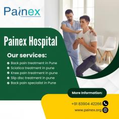 PAINEX Pain Management Clinic MOST-ADVANCED, MULTI-DISCIPLINARY & 100% NON-SURGICAL Treatment Options Most of Our Treatment Options are "COVERED UNDER INSURANCE" 21000+ HAPPY PATIENTS | 9000+ SURGERIES AVOIDED Back pain treatment in Pune, Sciatica treatment in pune, Knee pain treatment in pune, Slip disc treatment in pune, Back pain specialist in Pune