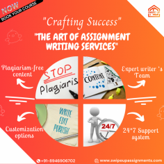 SwipeUp Assignment Experts have a solutions that can save you from your Stress. Our Skillful experts will help you with your Online Exams and Assignments as We are the leading Assignment help company .Our Experts has provided help to large number of students across the globe.