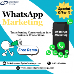 With over 2 billion active users worldwide, WhatsApp offers businesses a global reach to connect with customers across borders. Whether targeting local or international markets, businesses can reach a diverse audience on the platform.
.
For more
Web: https://spaceedgetechnology.com/whatsapp-marketing/
Call us: 9871034010
Email: info@spaceedgetechnology.com
.
