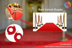 Looking to elegant your function? These functional crowd control barriers are commonly used in VIP events, theaters, and upscale venues. Their plush velvet material and vibrant red color add a touch of sophistication to any setting while effectively managing crowds and maintaining exclusivity. Easy to set up and dismantle, red velvet ropes offer a stylish solution for guiding guests and creating a prestigious atmosphere at events, ensuring smooth traffic flow and enhancing overall security.

Visit: https://melbournepartyhireco.com.au/product/red-velvet-rope/