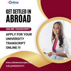 Online Transcript is a Team of Professionals who helps Students for applying their Transcripts, Duplicate Marksheets, Duplicate Degree Certificate ( Incase of lost or damaged) directly from their Universities, Boards or Colleges on their behalf. Online Transcript is focusing on the issuance of Academic Transcripts and making sure that the same gets delivered safely & quickly to the applicant or at desired location. 