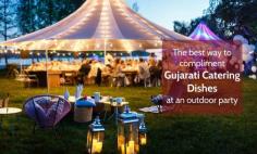 Enjoy spectacular Gujarati cuisine beautifully presented with stylish decoration and table decor at your event or garden party showcasing the finest food for your guests to enjoy