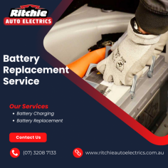 Ritchie Auto Electrics offers a range of battery charging and replacement service in Brisbane to restore vehicles including cars, boats & golf buggies the battery's health & performance.
 Call us today on (07) 3208 7133. Visit us at https://www.ritchieautoelectrics.com.au/charging.php