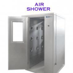 Air Shower NAS-200, commonly known as "clean room air shower" or "product air shower" is a novel structure which bathes the object/person with filtered air that passes through it. Air shower is self-contained with low energy consumption and easy maintenance usually located between clean room and outside environment. Equipped with HEPA-filtered air jets enables decontamination by clearing off dust and dirt particles from the bodies of Cleanroom personnel. The adaptable nozzle angle effectively blows out dust attached on the person/object surface.