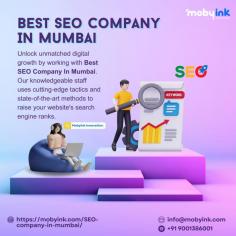 Unlock unmatched digital growth by working with Best SEO Company In Mumbai. Our knowledgeable staff uses cutting-edge tactics and state-of-the-art methods to raise your website's search engine ranks. With SEO solutions that are specifically designed to match your particular business goals, you can improve your online visibility and increase organic traffic. Get in touch with us right now to transform your online success story.

More info
Email Id	info@mobyink.com
Phone No	91-9001386001
Website	https://mobyink.com/SEO-company-in-mumbai/