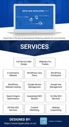 At HyperCube we provide a number of highly sought after website design and website development services to companies serious about growing their businesses online. Whether you want to improve brand visibility or generate sales leads more effectively we can customise our services to fit in with your chosen goals. We are an internet marketing company that places a high degree of importance on offering actionable solutions, efficient goal-driven service and unrivalled customer support. Our team of proficient digital experts are well-skilled in web page design, on-site SEO, offsite SEO and Google Adwords management.

