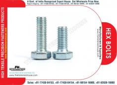 Hexagon Bolts Manufacturers Exporters Wholesale Suppliers in India Ludhiana Punjab Web: https://www.thefastenershouse.com Mobile: +91-77430-04153, +91-77430-04154