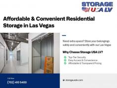 Declutter your Las Vegas home and create the space you need with Storage USA LV. Our affordable, convenient residential storage solutions offer a range of unit sizes, including climate-controlled options, to fit your belongings perfectly.

Our friendly staff is here to guide you through the process and provide expert storage tips.  Enjoy peace of mind knowing your items are protected in our clean, secure facility with surveillance cameras and alarm systems.

Find us at 6625 E. Lake Mead Blvd, Las Vegas, Nevada, or contact us at (702-410-5400) or  info@mystorageusa.net.


For More Details Visit : https://storageusalv.com/residential-storage-las-vegas/

