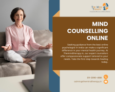 Experience Mind Counselling Online with India's Top Psychologists

Themindtherapy.in is your go-to platform for Mind Counselling Online in India. Discover the best Online Psychologist Consultation services in the country. Our experienced therapists provide effective Online Counselling & Therapy. Connect with the Best Online Psychologist in Delhi for comprehensive mental health assistance.