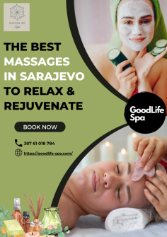 Escape the hustle and bustle of daily life and surrender to the therapeutic allure of GoodLife Spa's massages in Sarajevo. Our dedicated team of therapists ensures a bespoke experience, tailoring each session to address your unique needs. From the gentle strokes of a classic Swedish massage to the targeted release of a sports massage, GoodLife Spa promises a sanctuary of relaxation. Immerse yourself in the epitome of indulgence, where every massage is a celebration of well-being and rejuvenation.






