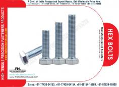 Hex Head Bolts Manufacturers Exporters Wholesale Suppliers in India Ludhiana Punjab Web: https://www.thefastenershouse.com Mobile: +91-77430-04153, +91-77430-04154
