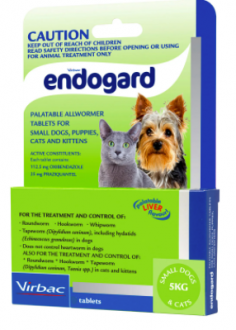 "Endogard Plus Dog Worming Tablet | Free Shipping* | VetSupply

Endogard is a liver flavored tablet for treating allwormers. This worming tablet is used in the treatment of mixed worm infestations in adult dogs and puppies. The oral worm control product treats Nematods, Ascarids: Toxocara canis, Toxascaris leonina (late immature forms and mature forms), Hookworms: Uncinaria stenocephala, Ancylostoma caninum (adults), Cestodes Taenia spp., Dipylidium caninum.

For More information visit: www.vetsupply.com.au
Place order directly on call: 1300838787"