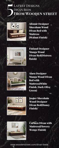 Top 5 Latest Divan Bed Designs Online Form Wooden Street