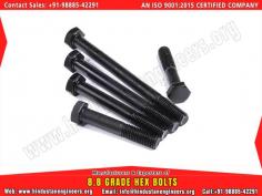 8.8 Grade Hex Bolts manufacturers exporters suppliers in India https://www.hindustanengineers.org Mobile: +91-9888542291
