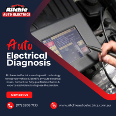 Ritchie Auto Electrics offers reliable auto electrical diagnostic and repair services in Brisbane. We use the latest tools and equipment to do our work fast and efficient. Call us on (07) 3208 7133.
