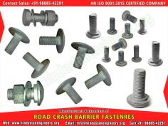 Road Crash Barrier Fasteners manufacturers exporters suppliers in India https://www.hindustanengineers.org Mobile: +91-9888542291
