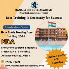 
Training plays a crucial role in shaping individuals for success in various fields. Whether it's mastering a skill, navigating challenges, or excelling in a competitive environment, the right training can make all the difference. When it comes to preparing for the National Defence Academy (NDA) exam, receiving the best training is not just beneficial but essential. Manasa Defence Academy stands out as a beacon of excellence in providing top-notch NDA training for students.

In conclusion, the importance of the best training cannot be understated when it comes to achieving success, especially in competitive fields like the defense sector. Manasa Defence Academy's commitment to providing top-notch NDA training for students sets a standard for excellence in the industry. For those aspiring to join the prestigious National Defence Academy, investing in quality training at Manasa Defence Academy could be the defining factor in their journey towards success.

Call: 77997 99221

Logon: www.manasadefenceacademy.com

