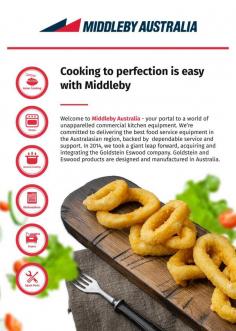 Commercial cooking equipment manuafacturer. Middleby Global has 100+ brands in the commercial cooking equipment space, however only 20+ operate in Australia under the Middleby Australia company. The key 2 brands in Australia which are manufactured in Australia are Goldstein and Eswood.