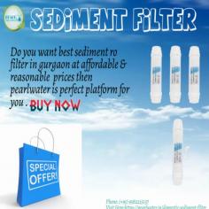 Buy the best sediment RO filter to consume pure water. Features of Pearl Water Sediment Filter Cartridge
1)Fits in Most Standard Filter Housings
2)Large Variety of Material and Micron Sizes Available
3) high purity
4)Ideal for Using as Pre-treatment in RO System
5)Optimized Structure for Excellent Filtration Efficiency
6)Protect Pipes and Equipment from Damage and Dirt Build-up.
7)Extended Life
8)High Dirt-Holding Capacity