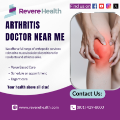 Looking for an "Arthritis Doctor Near Me"? Revere Health has you covered! Arthritis is a debilitating condition affecting the joints, causing pain, stiffness, and reduced mobility. Our experienced rheumatologists specialize in diagnosing and treating various forms of arthritis, from osteoarthritis to rheumatoid arthritis. Utilizing cutting-edge therapies and personalized care plans, we help patients in your area find relief and improve their quality of life. Don't let arthritis hold you back – schedule your appointment with Revere Health today. CONTACT US (801) 429-8000.

Visit our website: https://reverehealth.com/specialty/orthopedics/