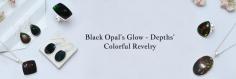 This gemstone holds high value for its unique play of colour and rarity. It originates from a form of opaque opal called potch opal, distinguished by its deep body tone. When a potch opal exhibits an iridescent play of colour, it earns the designation of black opal. For these distinctive appearances you could wear this stone as Black Opal Ring, Black Opal Pendant, Black Opal Earrings, Black Opal Necklace, Black Opal Bracelet.
