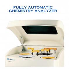 Fully Automatic Chemistry Analyzer NFAC-200 is styled with a liquid level sensor and collision sensor. Includes a direct reading system assay model with random access. The number of assay items varies between 36-80. Integrated with superior quality UV- transmitting plastic cuvette, automatic alarm system and 8-channel automatic washing system for reaction cuvettes. It consists of halogen lamp as a light source. These analyzers are commonly used in conducting assays for various biological fluids.
