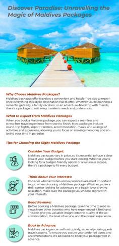 Discover Paradise: Unravelling the Magic of Maldives Packages:- And what better way to explore this enchanting destination than with carefully curated Maldives packages?