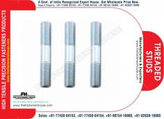 Threaded Studs Manufacturers Exporters Wholesale Suppliers in India Ludhiana Punjab Web: https://www.thefastenershouse.com Mobile: +91-77430-04153, +91-77430-04154
