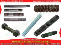 Thread Studs manufacturers exporters suppliers in India https://www.hindustanengineers.org Mobile: +91-9888542291
