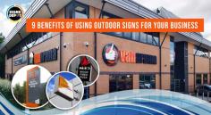 Elevate your business's visibility with outdoor signs! From boosting brand awareness to attracting more customers, outdoor signs offer countless benefits. Stand out from the crowd and make a lasting impression with eye-catching signage tailored to your brand. Explore the possibilities today and take your marketing efforts to new heights! Read our blog for more information.

https://signsdepot.com/9-benefits-of-using-outdoor-signs-for-your-business/