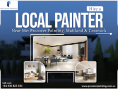 Elevate the look and feel of your residential or commercial property with the exceptional painting services offered by Procover Painting, your trusted partner in Maitland & Cessnock. Our skilled team of professionals takes pride in delivering top-notch workmanship, using premium quality paints and meticulous attention to detail to achieve stunning, long-lasting results. Whether you're seeking to revitalize your home's interior or exterior, or enhance the aesthetic appeal of your business premises, Procover Painting has you covered. With our expertise and commitment to customer satisfaction, we ensure a seamless transformation that exceeds your expectations. Contact us today for a consultation or visit https://procoverpainting.com.au/
