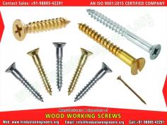 Wood working Screws manufacturers exporters suppliers in India https://www.hindustanengineers.org Mobile: +91-9888542291
